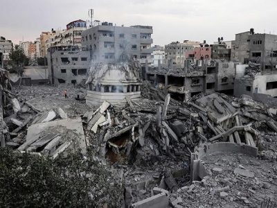 ساعت صلح جهانی همزمان با نسل‌کشی در غزه